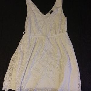 White lace dress